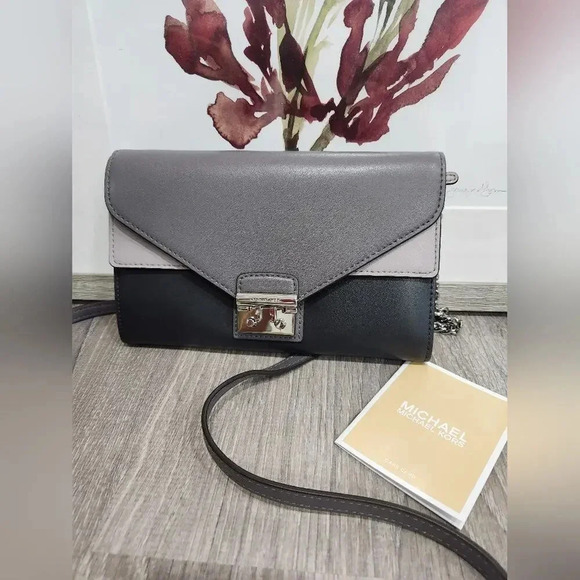 Michael Kors Sloan Tricolor Clutch Crossbody Shoulder Bag - Picture 7 of 9